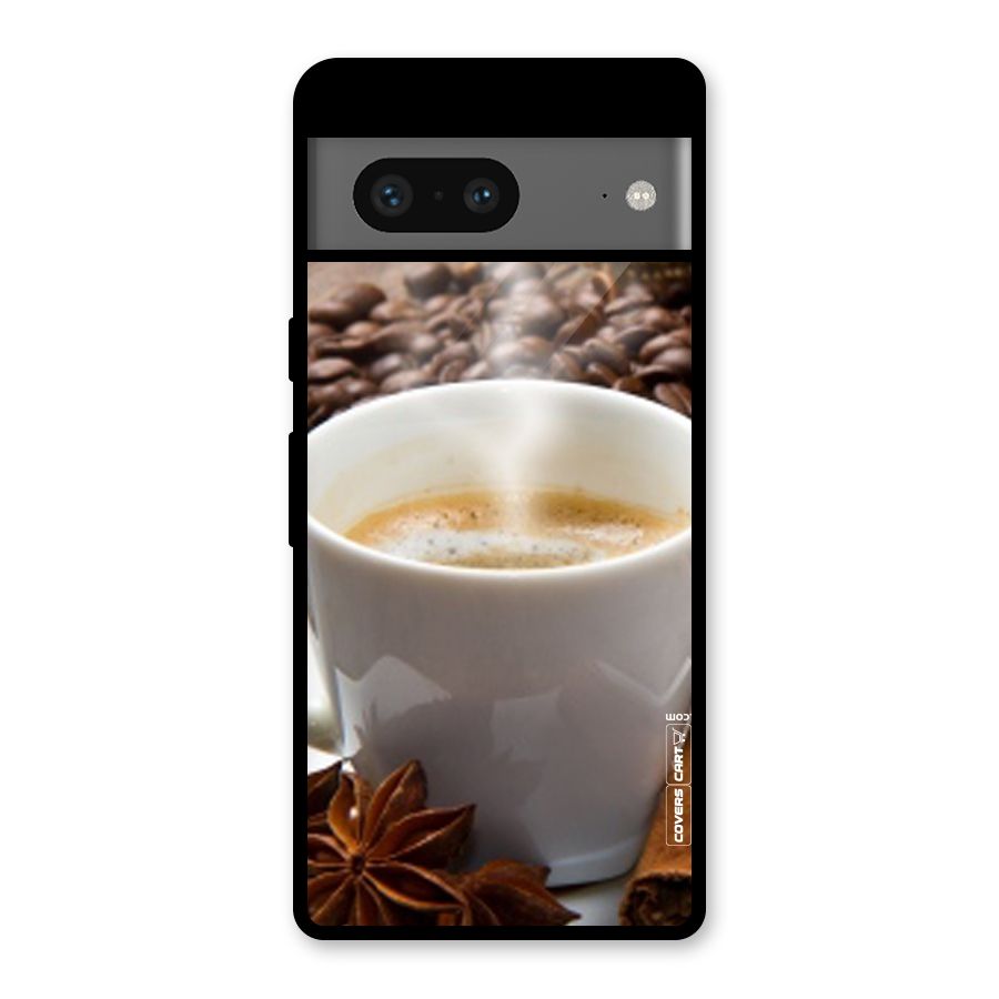 Classic Coffee Beans Glass Back Case for Google Pixel 7