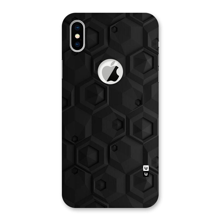 Classic Hexa Back Case for iPhone X Logo Cut