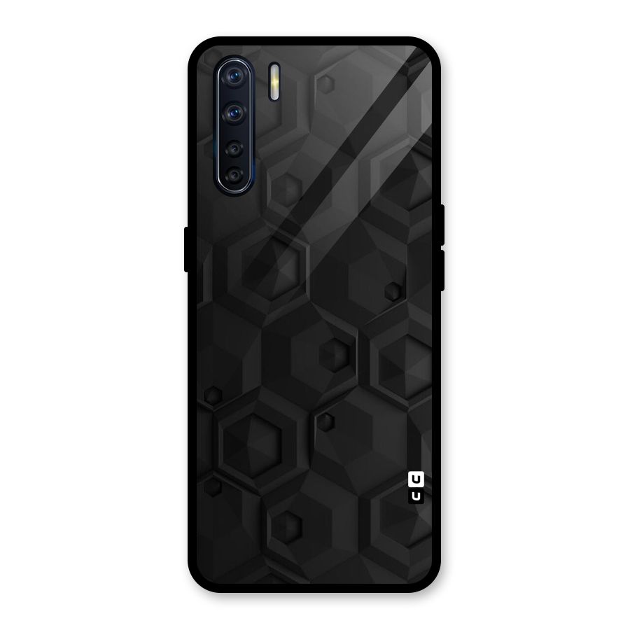 Classic Hexa Glass Back Case for Oppo F15