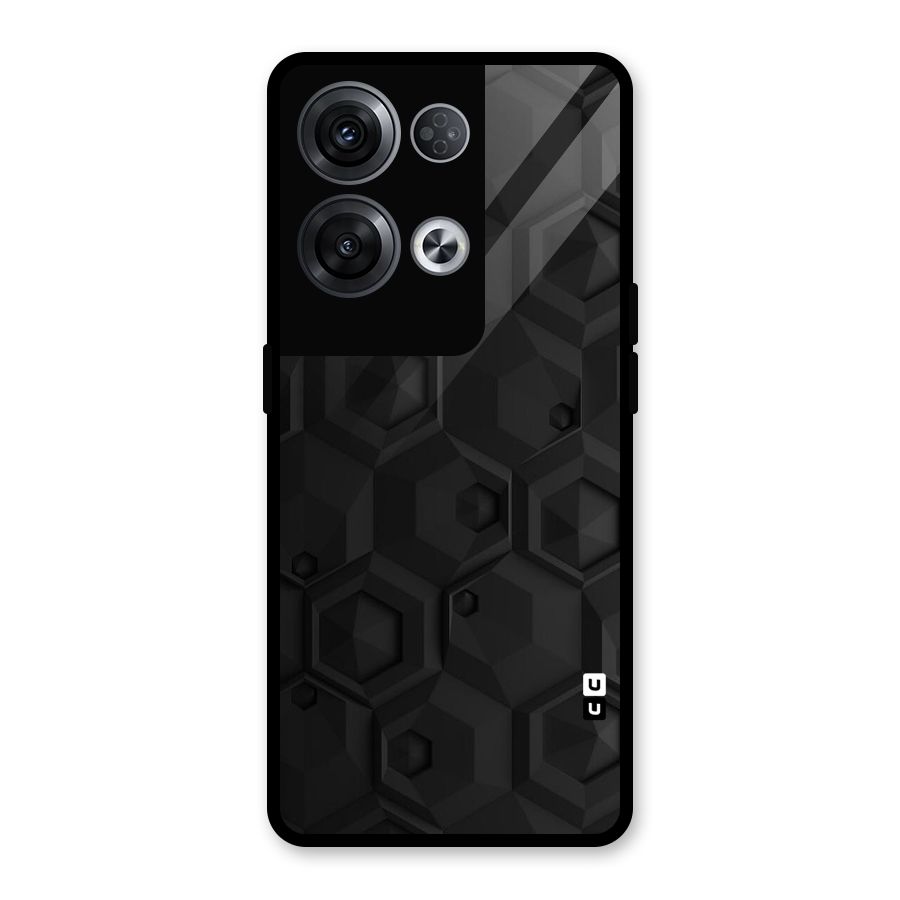 Classic Hexa Glass Back Case for Oppo Reno8 Pro 5G