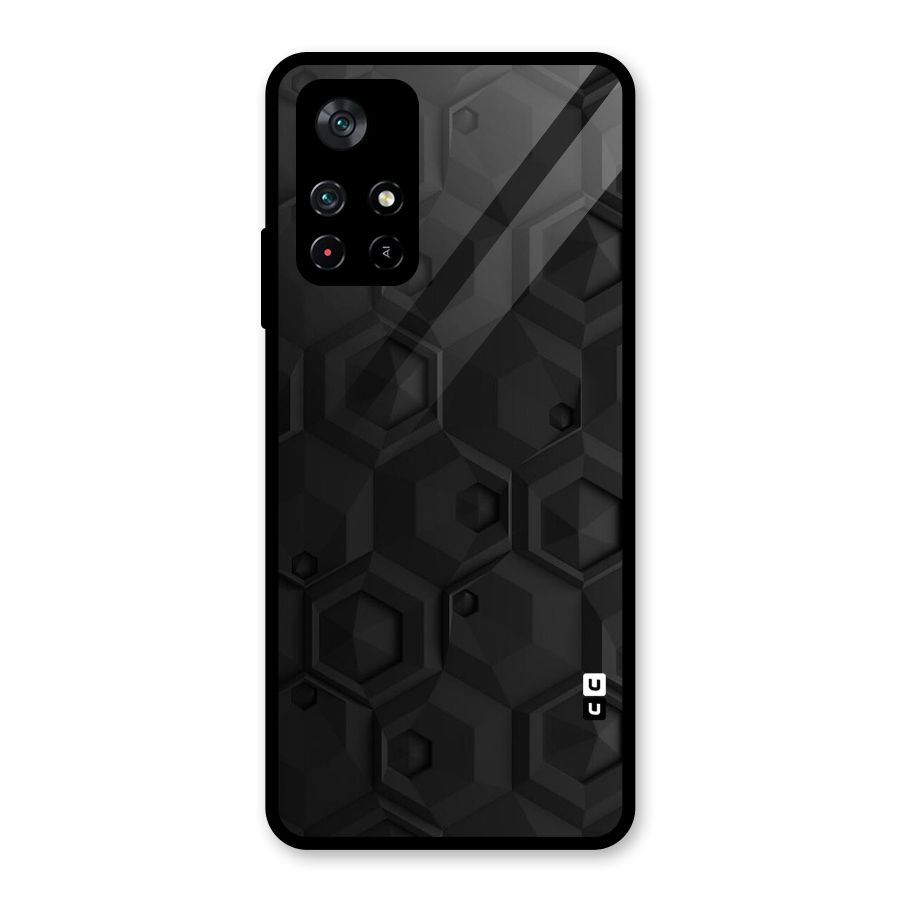 Classic Hexa Glass Back Case for Poco M4 Pro 5G