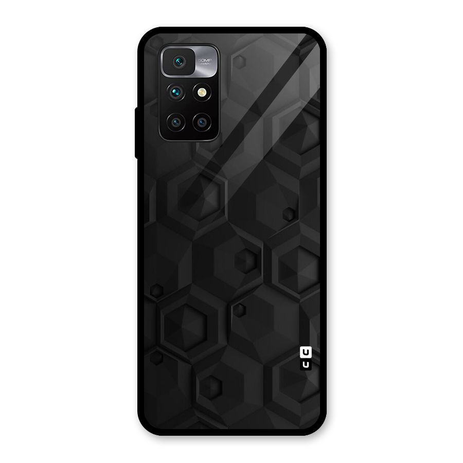 Classic Hexa Glass Back Case for Redmi 10 Prime