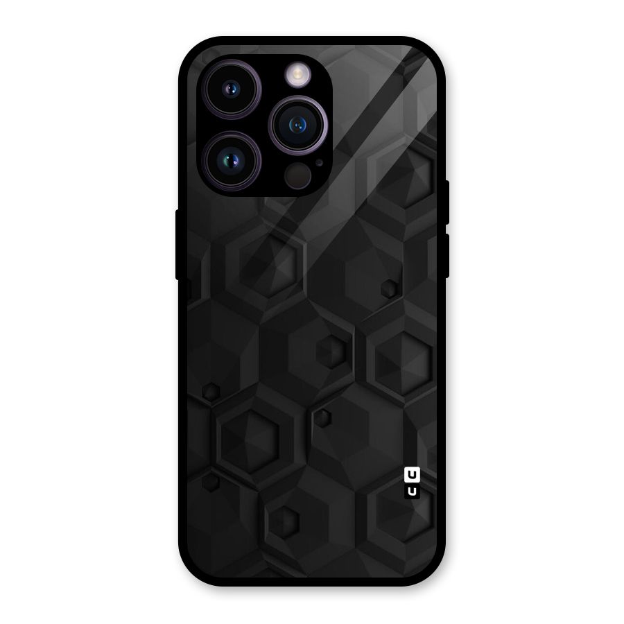 Classic Hexa Glass Back Case for iPhone 14 Pro