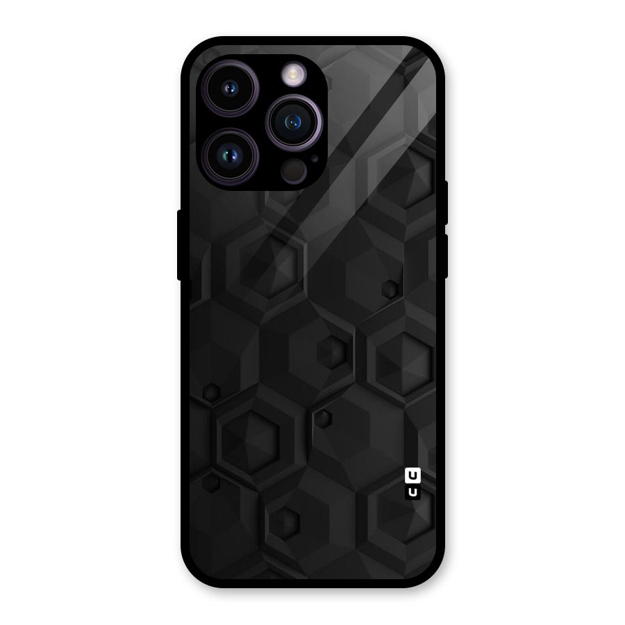 Classic Hexa Glass Back Case for iPhone 14 Pro Max