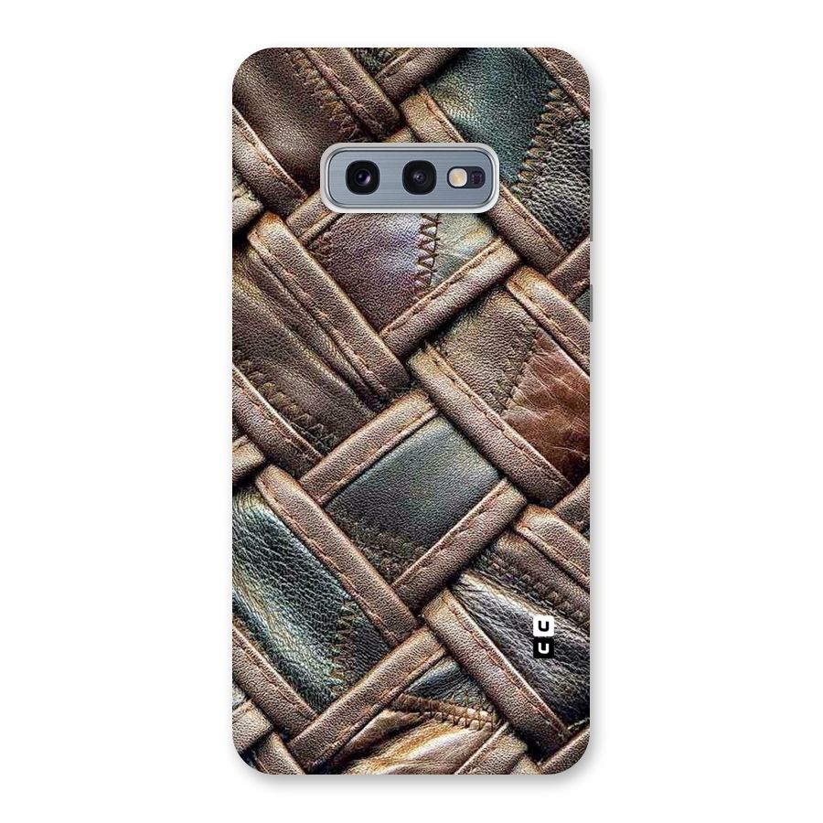 Classic Leather Belt Design Back Case for Galaxy S10e