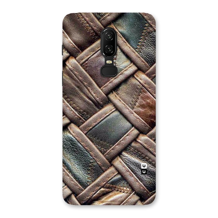 Classic Leather Belt Design Back Case for OnePlus 6
