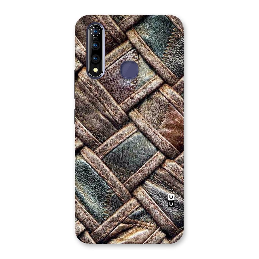 Classic Leather Belt Design Back Case for Vivo Z1 Pro