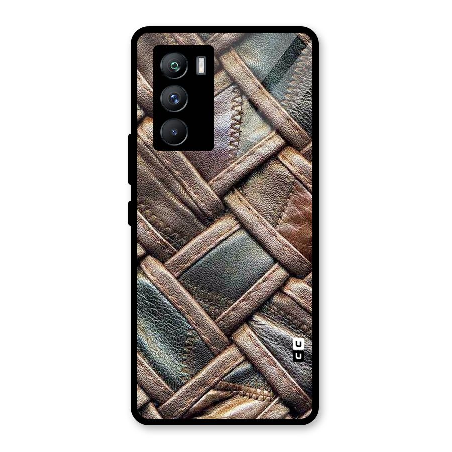 Classic Leather Belt Design Glass Back Case for Vivo iQOO 9 SE