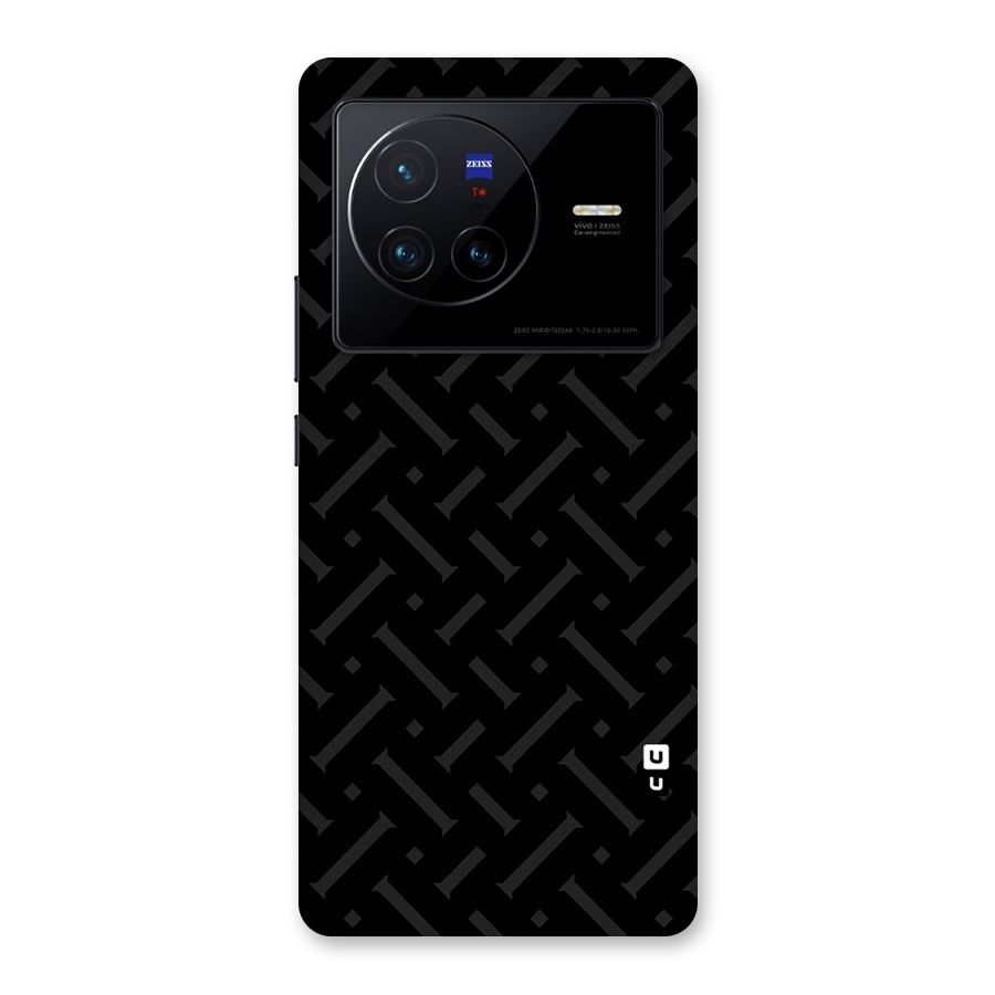 Classic Pipes Pattern Back Case for Vivo X80