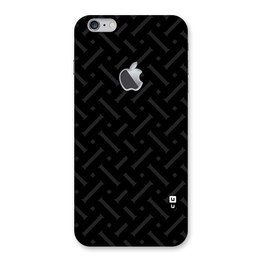 Classic Pipes Pattern Back Case for iPhone 6 Plus 6S Plus Logo Cut