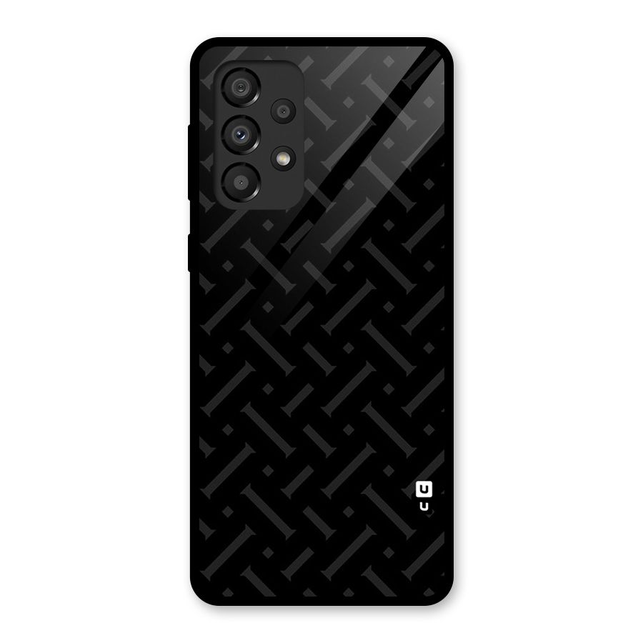 Classic Pipes Pattern Glass Back Case for Galaxy A33 5G