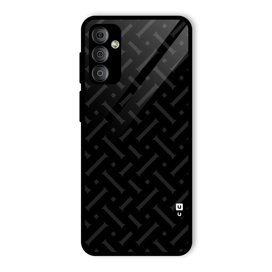 Classic Pipes Pattern Glass Back Case for Galaxy F23