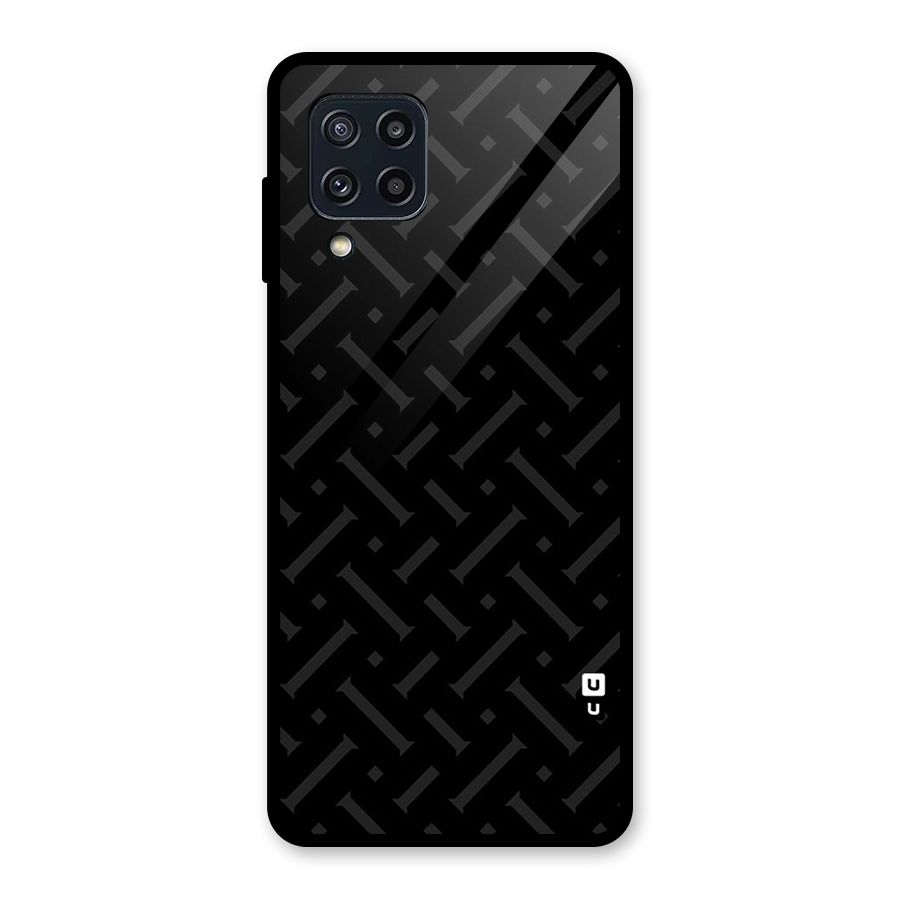 Classic Pipes Pattern Glass Back Case for Galaxy M32