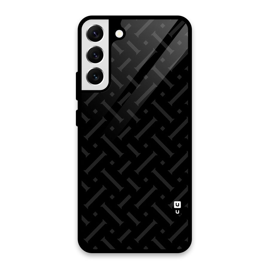 Classic Pipes Pattern Glass Back Case for Galaxy S22 Plus 5G