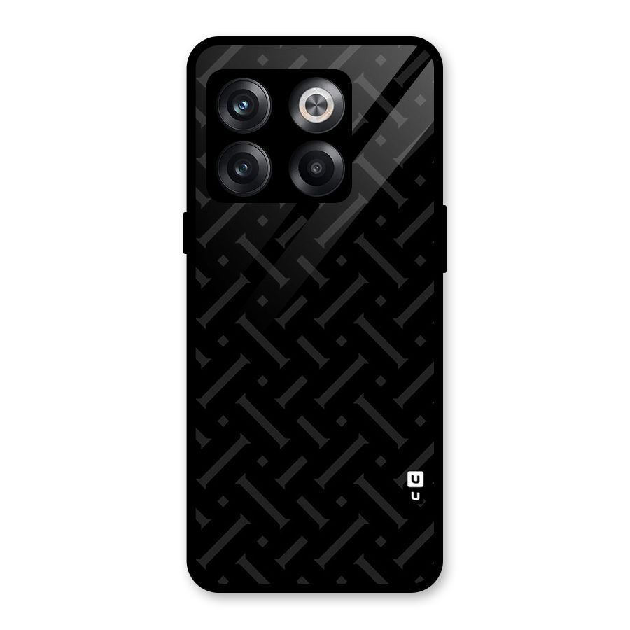 Classic Pipes Pattern Glass Back Case for OnePlus 10T