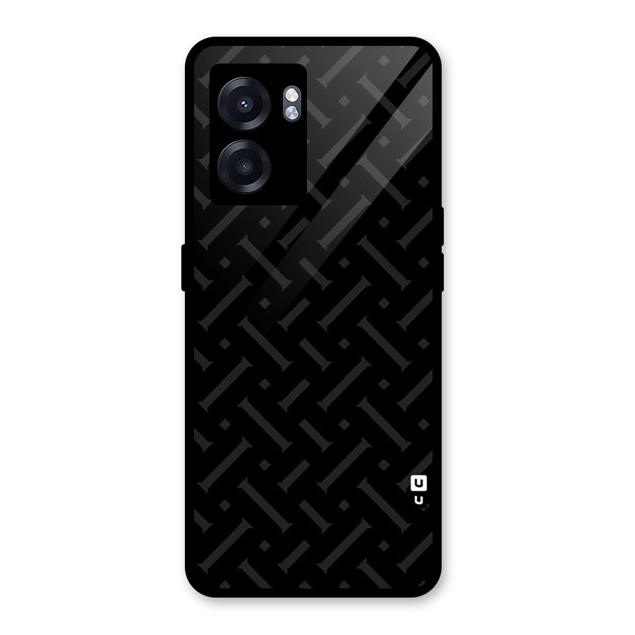 Classic Pipes Pattern Glass Back Case for Realme Narzo 50 5G