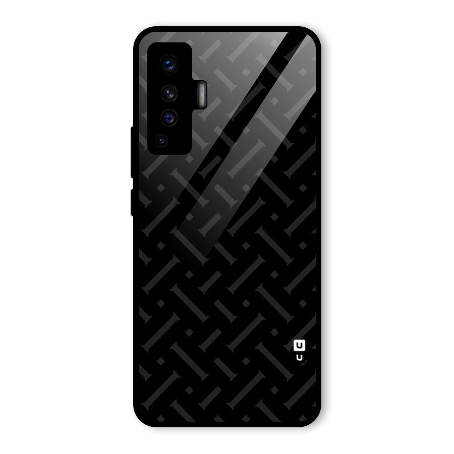 Classic Pipes Pattern Glass Back Case for Vivo X50