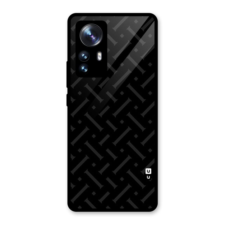 Classic Pipes Pattern Glass Back Case for Xiaomi 12 Pro