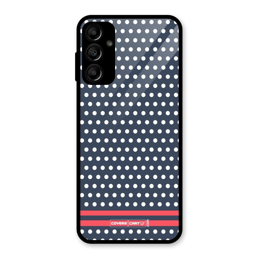 Classic Polka Dots Glass Back Case for Galaxy A14 5G