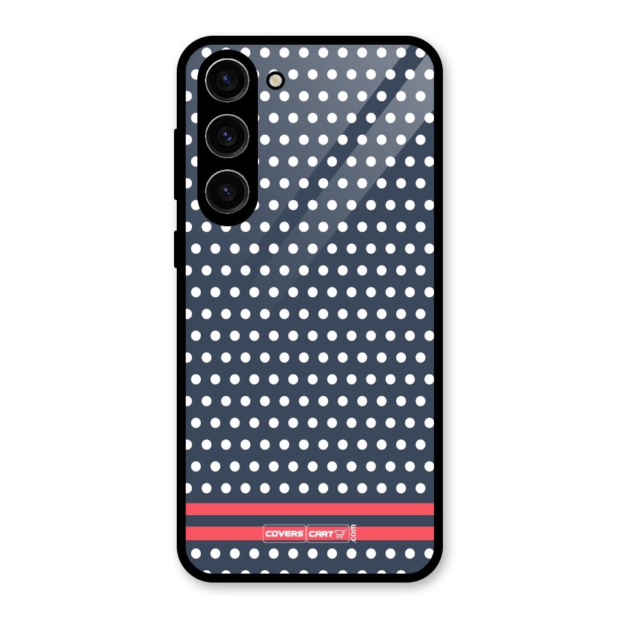 Classic Polka Dots Glass Back Case for Galaxy S23 Plus