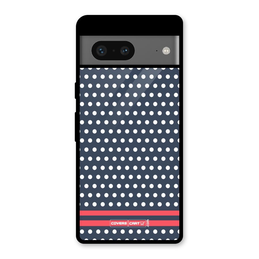 Classic Polka Dots Glass Back Case for Google Pixel 7