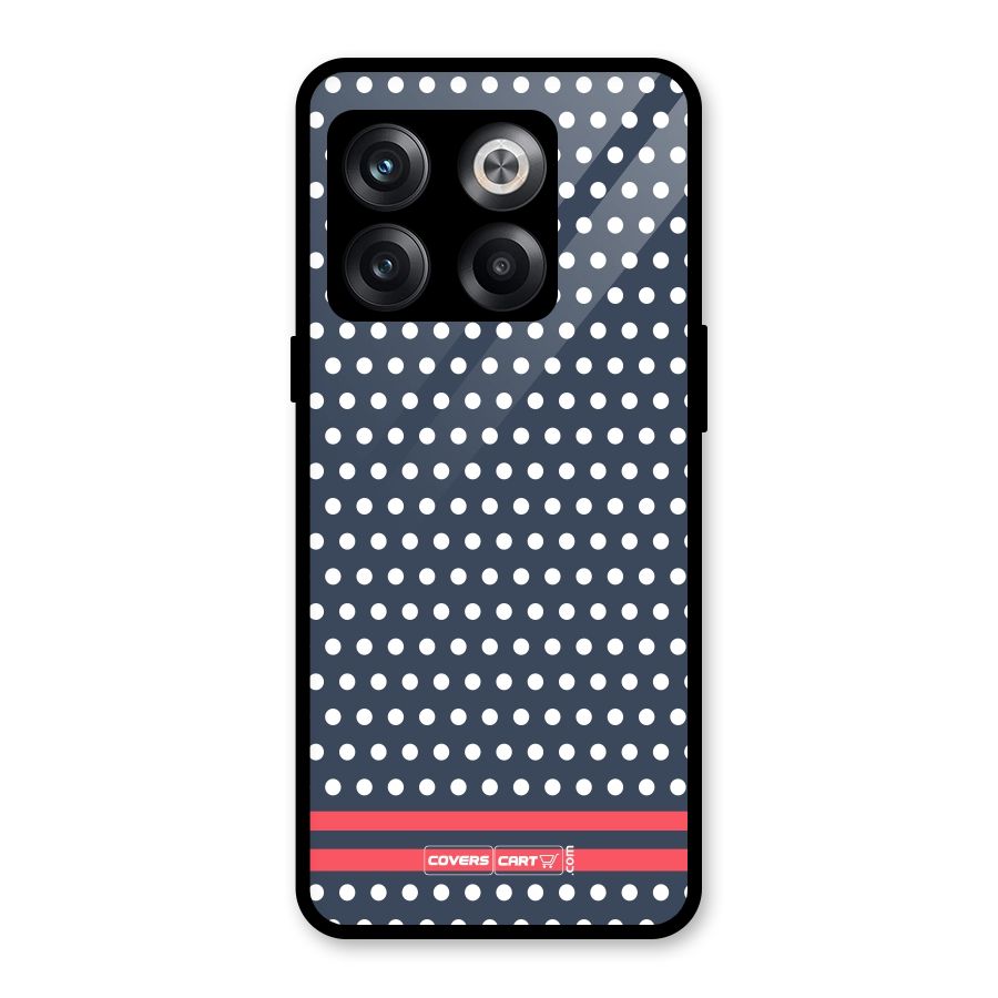 Classic Polka Dots Glass Back Case for OnePlus 10T