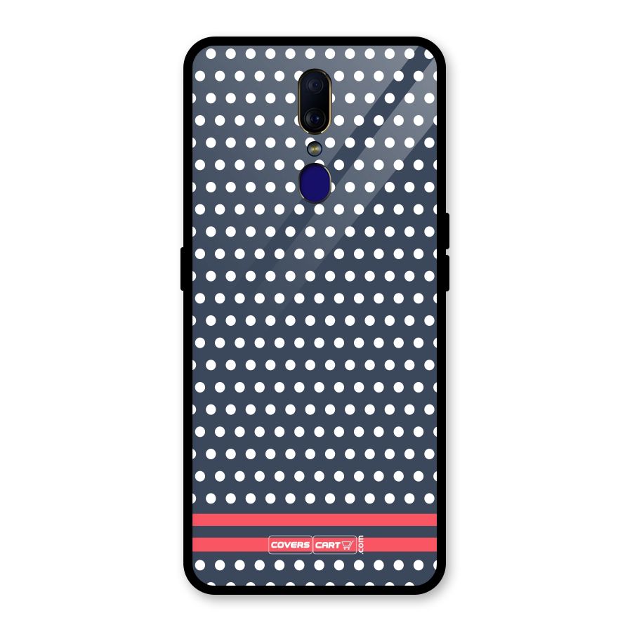 Classic Polka Dots Glass Back Case for Oppo F11