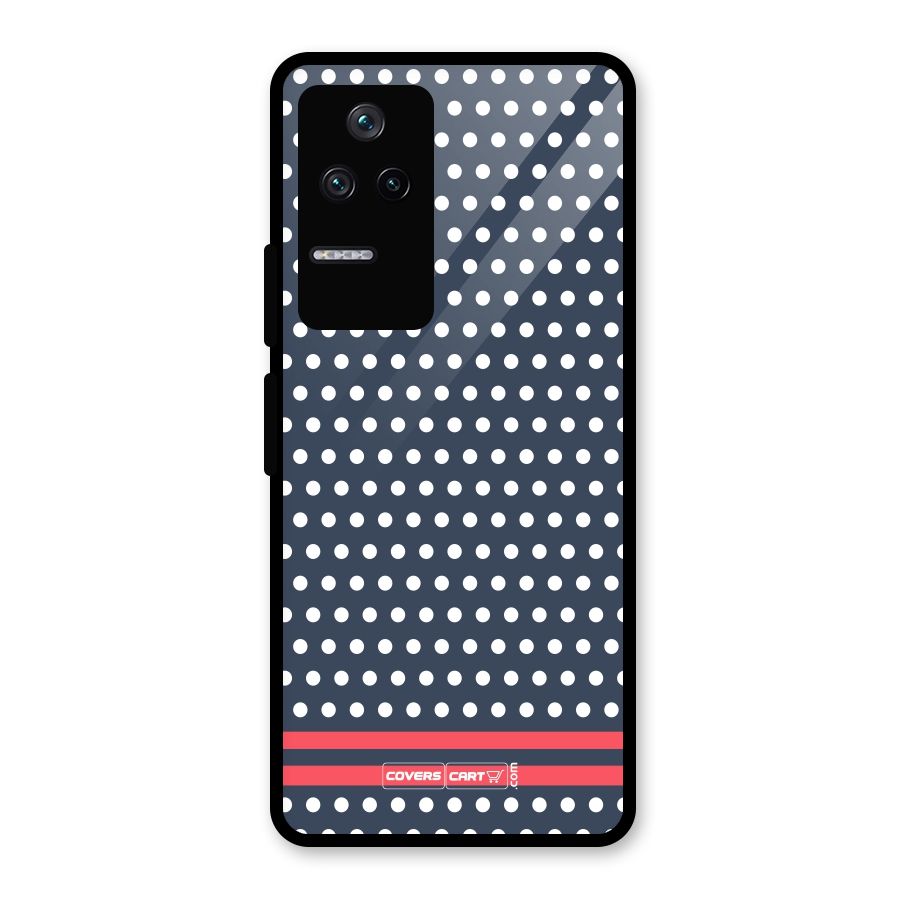 Classic Polka Dots Glass Back Case for Poco F4 5G