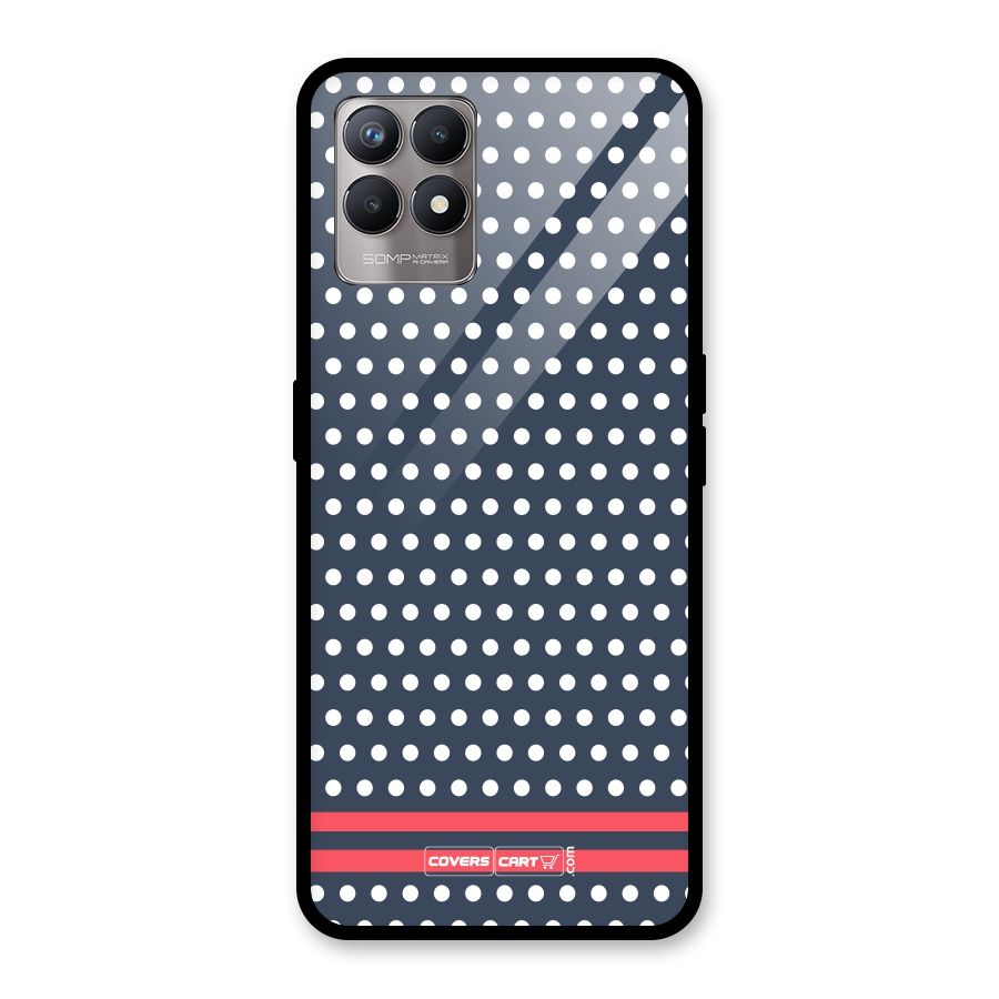 Classic Polka Dots Glass Back Case for Realme Narzo 50