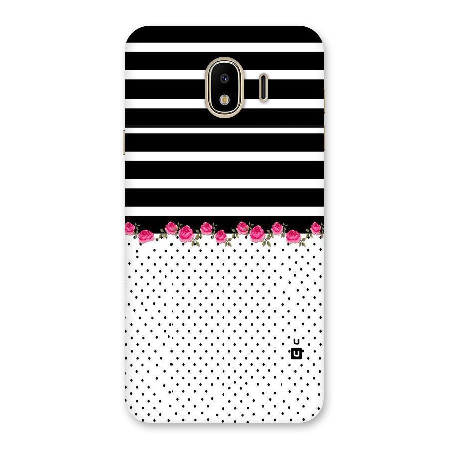 Classic Polka Stripes Back Case for Galaxy J4