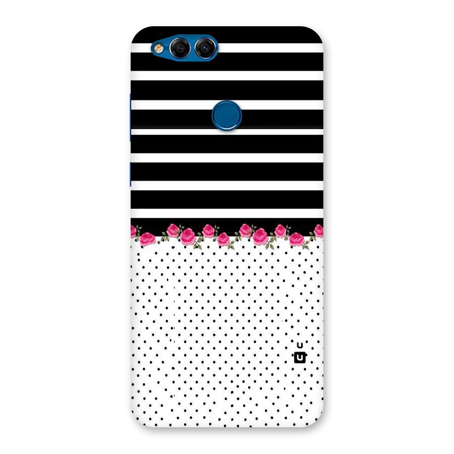 Classic Polka Stripes Back Case for Honor 7X