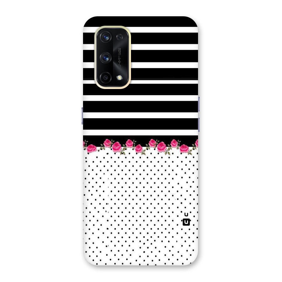 Classic Polka Stripes Glass Back Case for Realme X7 Pro