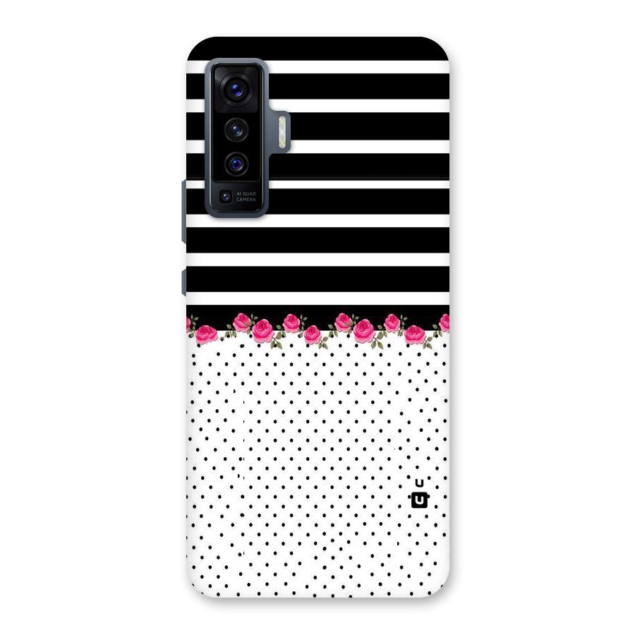 Classic Polka Stripes Back Case for Vivo X50