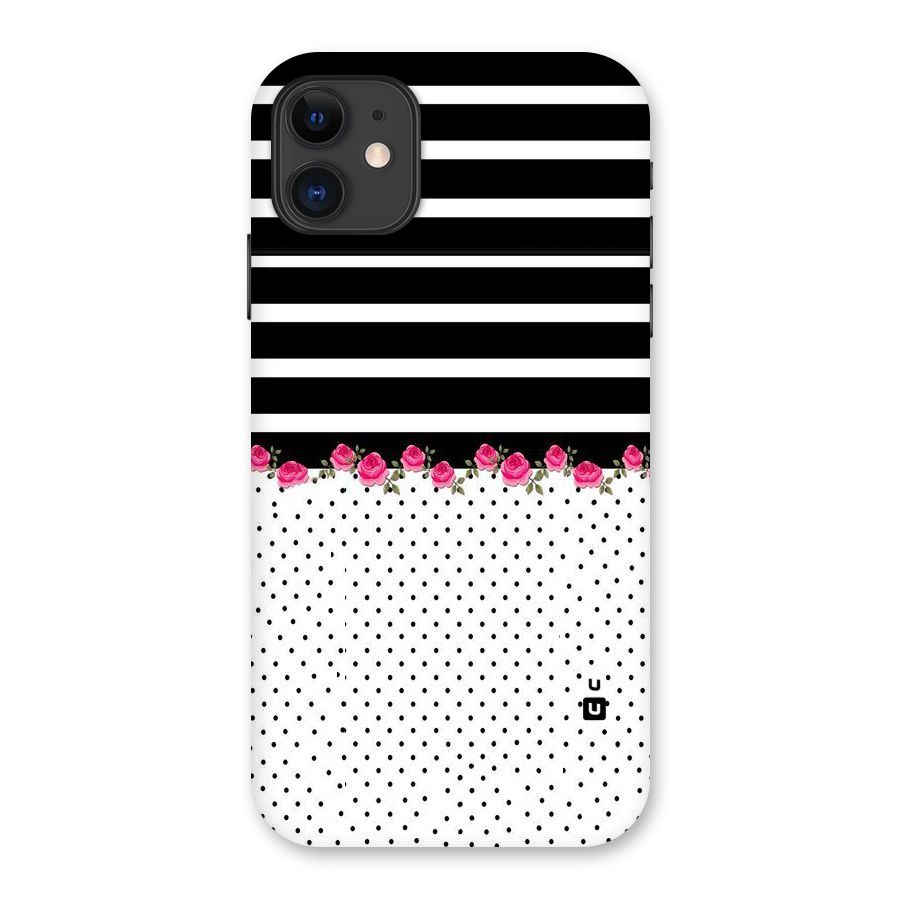 Classic Polka Stripes Back Case for iPhone 11