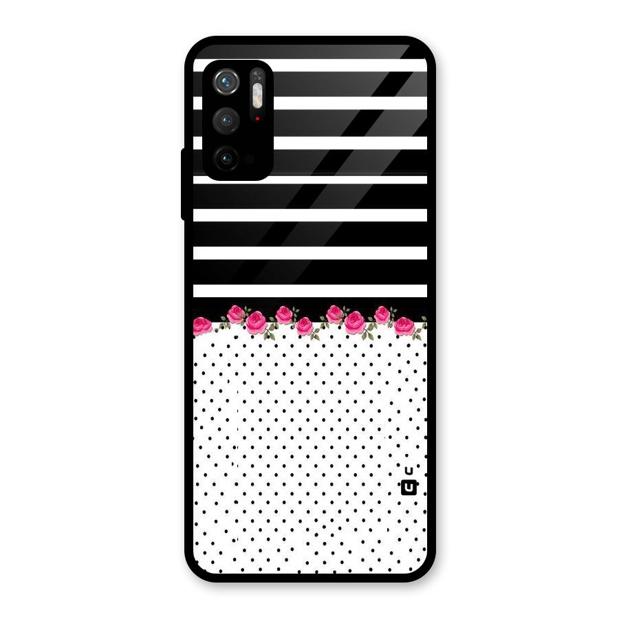 Classic Polka Stripes Glass Back Case for Poco M3 Pro 5G