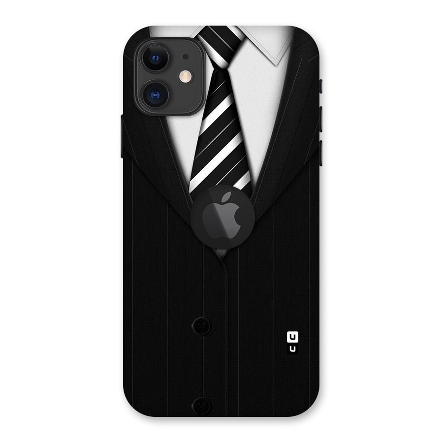 Classic Ready Suit Back Case for iPhone 11 Logo Cut