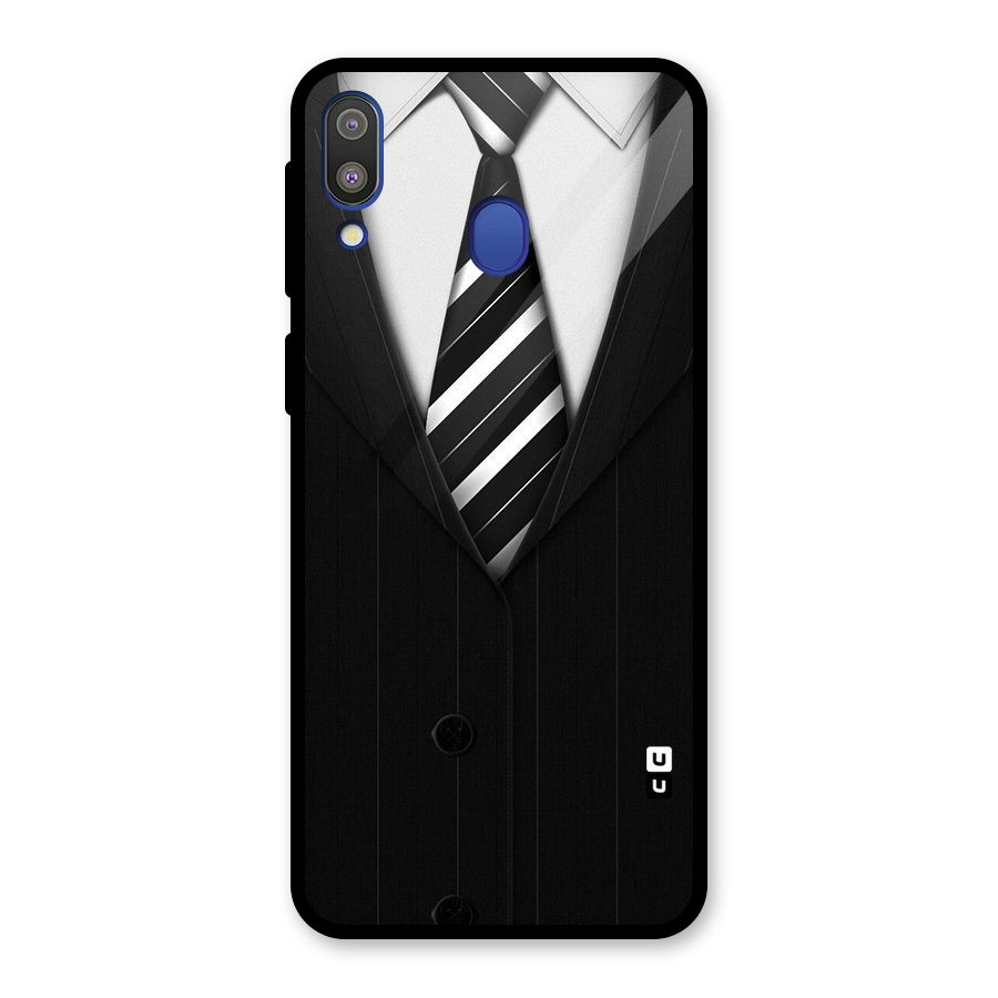 Classic Ready Suit Glass Back Case for Galaxy M20