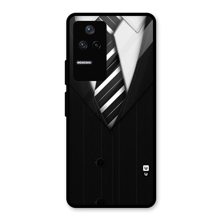 Classic Ready Suit Glass Back Case for Poco F4 5G