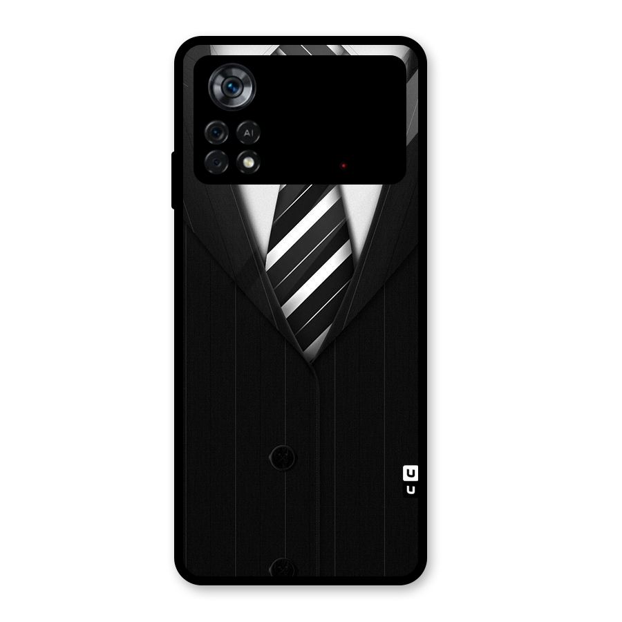 Classic Ready Suit Glass Back Case for Poco X4 Pro 5G