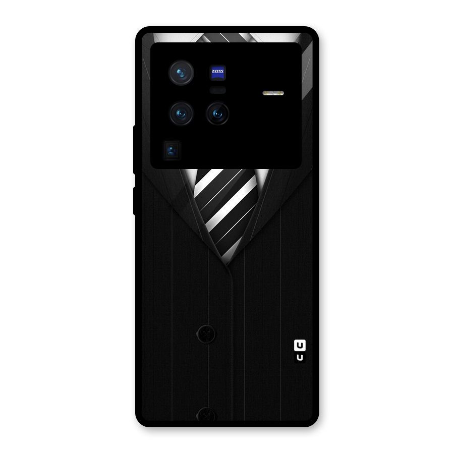 Classic Ready Suit Glass Back Case for Vivo X80 Pro
