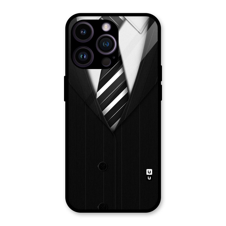 Classic Ready Suit Glass Back Case for iPhone 14 Pro Max