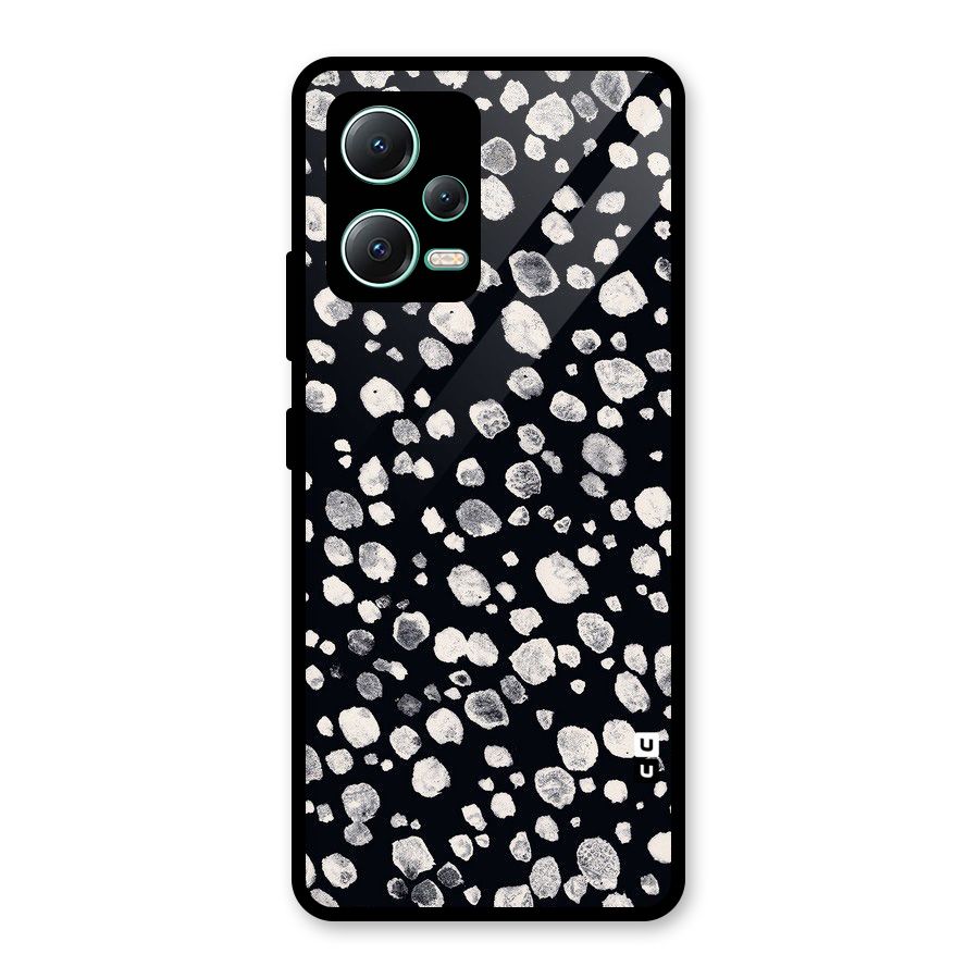 Classic Rocks Pattern Glass Back Case for Redmi Note 12 5G
