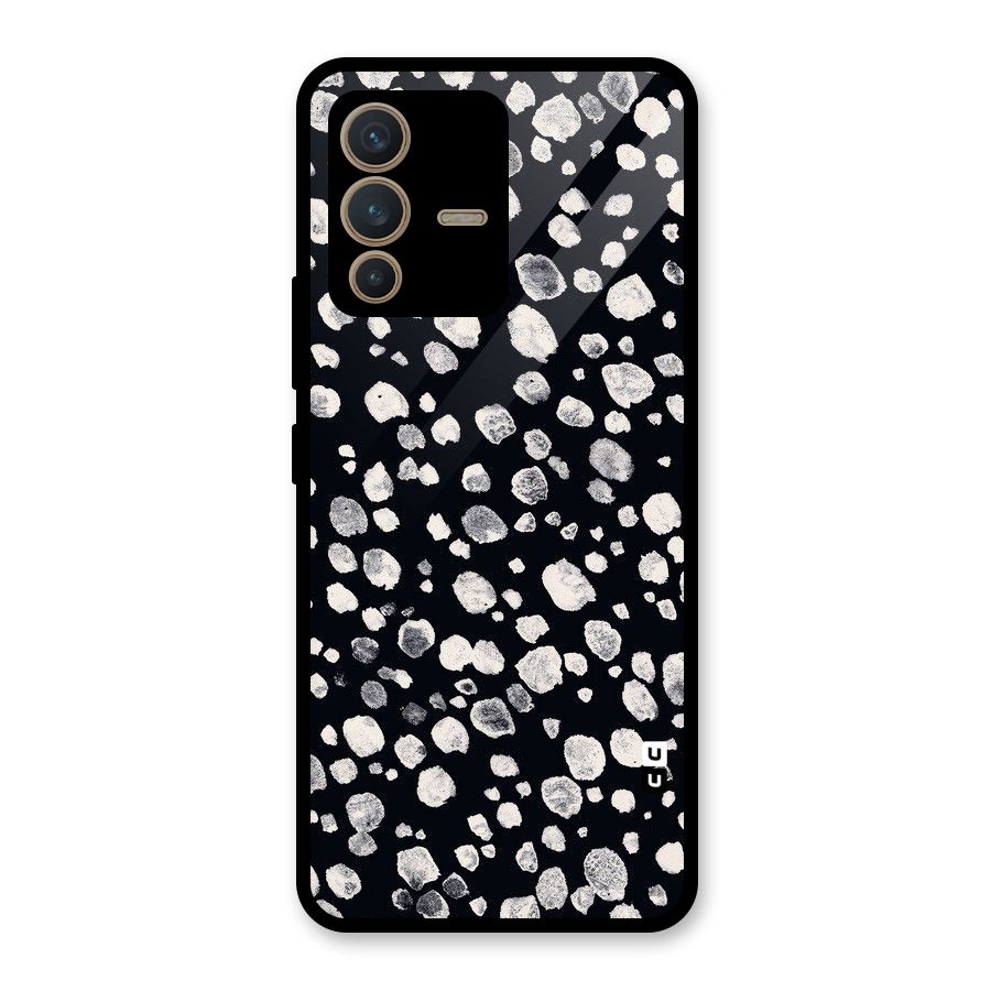 Classic Rocks Pattern Glass Back Case for Vivo V23 5G