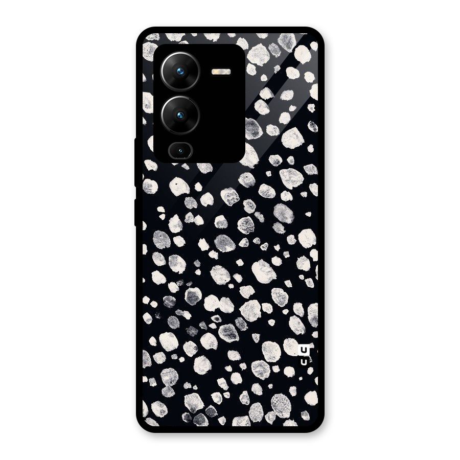 Classic Rocks Pattern Glass Back Case for Vivo V25 Pro