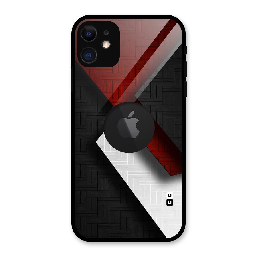Classic Shades Design Glass Back Case for iPhone 11 Logo Cut