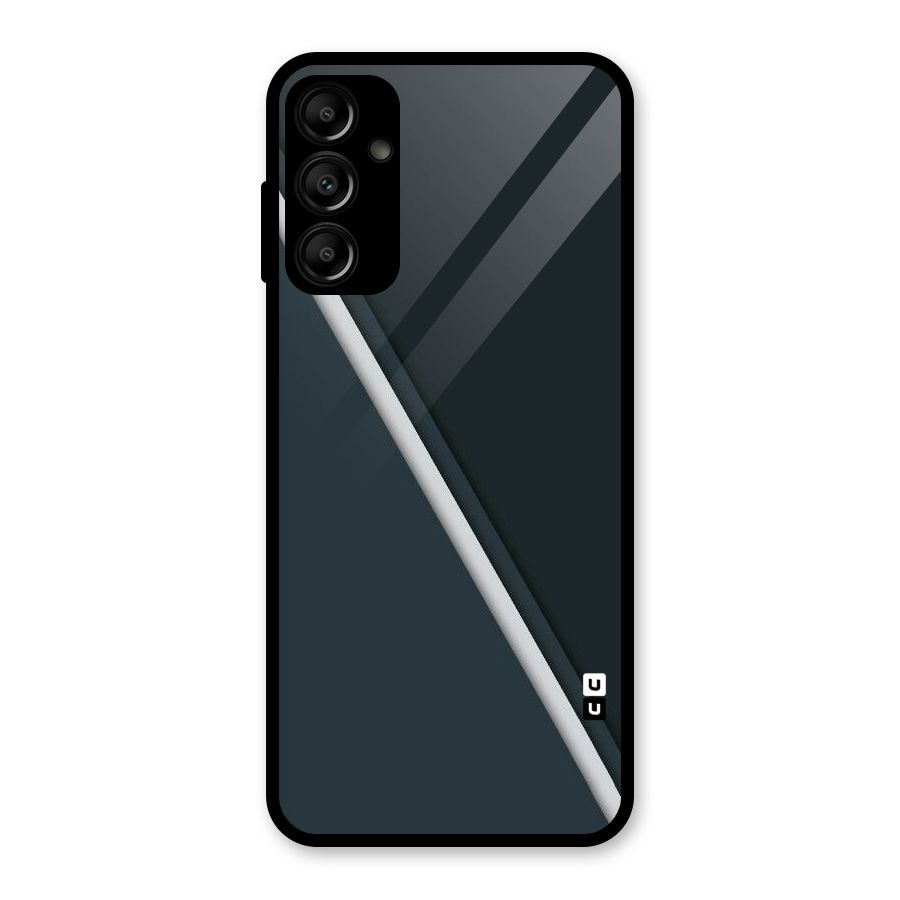 Classic Single Stripe Glass Back Case for Galaxy A14 5G