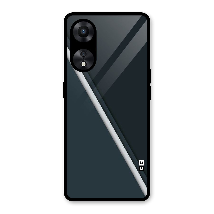 Classic Single Stripe Glass Back Case for Oppo A78