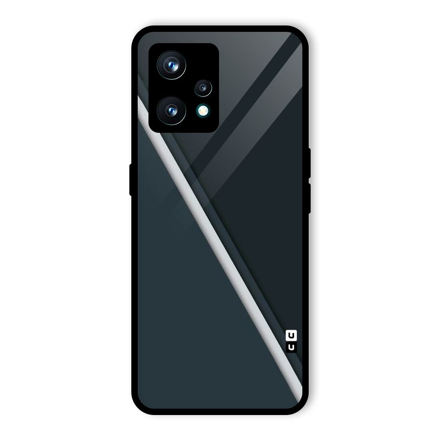 Classic Single Stripe Glass Back Case for Realme 9 Pro Plus 5G