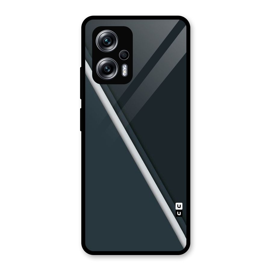 Classic Single Stripe Glass Back Case for Redmi K50i