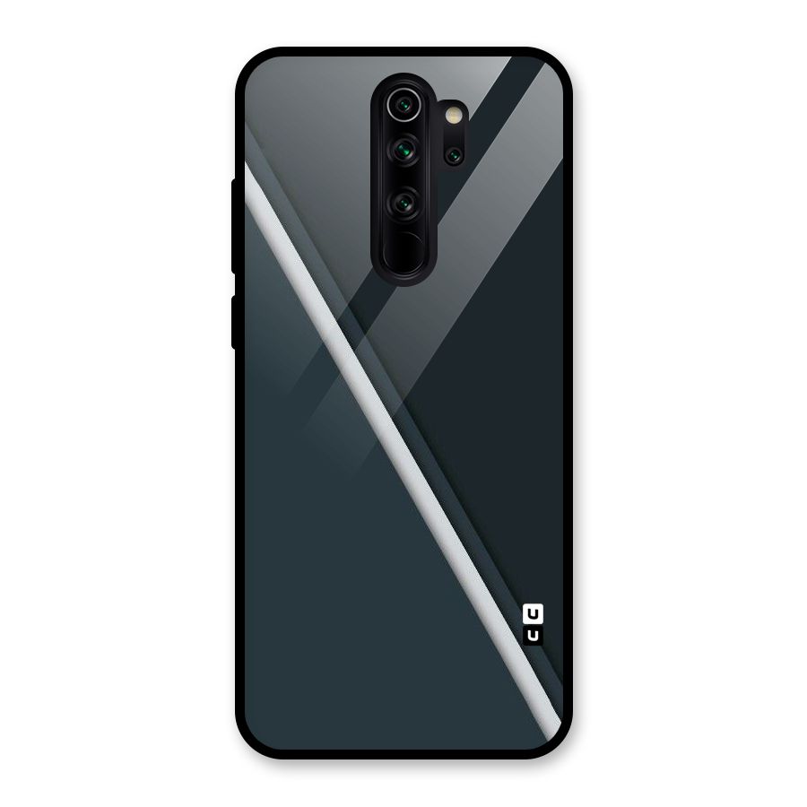 Classic Single Stripe Glass Back Case for Redmi Note 8 Pro